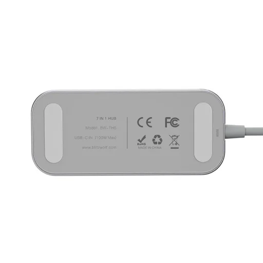 Adapter 7 az 1-ben Blitzwolf BW-TH5 USB-C hub 3xUSB 3.0-hoz, HDMI, USB-C PD, SD, microSD - 3