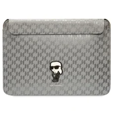 Karl Lagerfeld Saffiano Monogram Ikonik laptop tok 14" - ezüst