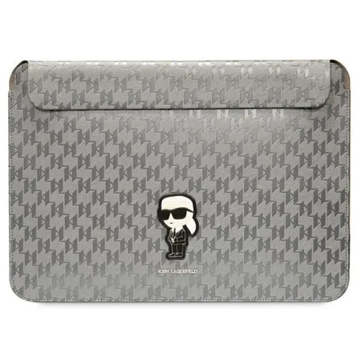 Karl Lagerfeld Saffiano Monogram Ikonik laptop tok 14" - ezüst - 1