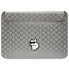Karl Lagerfeld Saffiano Monogram Choupette tok 14" laptophoz - ezüst thumbnail