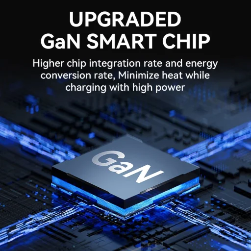 Wozinsky CGWCB 140W GaN fali töltő 3 x USB-C / 2 x USB-A - fekete - 6