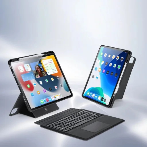 Dux Ducis DK Series Bluetooth billentyűzet tok Apple iPad Pro 12.9 (2020/2021/2022) - Fekete tok - 9