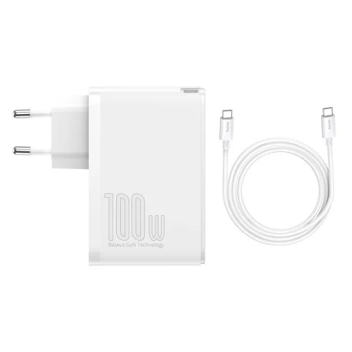 Baseus GaN2 Pro gyors töltő 100W USB / USB Type C Quick Charge 4+ Power Delivery fehér (CCGAN2P-L02) - 12