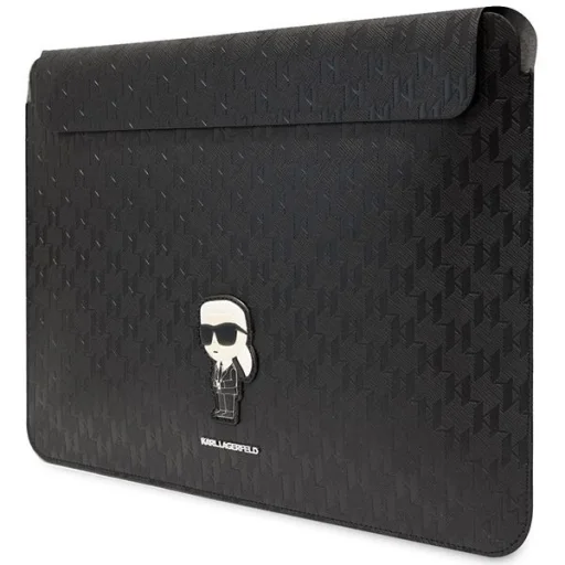 Karl Lagerfeld Saffiano Monogram Ikonik tok 14" laptophoz - fekete - 2