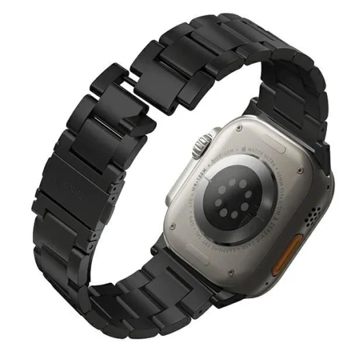 Uniq Osta Rozsdamentes Acélszíj Apple Watch 1/2/3/4/5/6/7/8/SE/SE2/Ultra 42/44/45/49mm - Fekete - 2