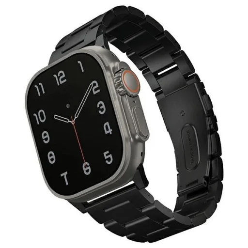 Uniq Osta Rozsdamentes Acélszíj Apple Watch 1/2/3/4/5/6/7/8/SE/SE2/Ultra 42/44/45/49mm - Fekete - 1