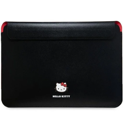 Hello Kitty PU Fém Logós laptop tok 14" laptophoz - fekete - 1