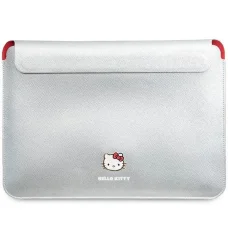 Hello Kitty PU Metal Logo tok 14" laptophoz - ezüst