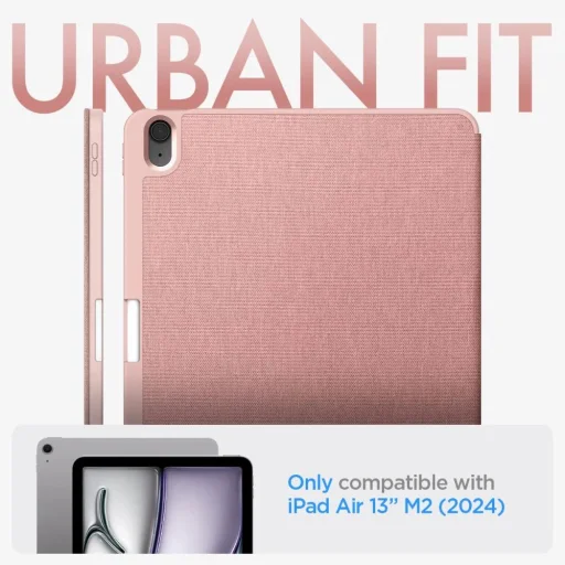 Spigen Urban Fit tok iPad Air 13" 2024 - rózsaszín - 13