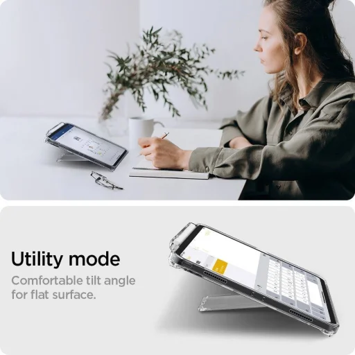 Spigen AIRSKIN HYBRID "S" IPAD PRO 12.9 2021 / 2022 CRYSTAL CLEAR tok - 12