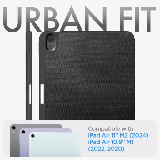 Spigen Urban Fit tok iPad Air 10.9'' 4/5 2020-2022 / 11.6'' 2024 - fekete - 12