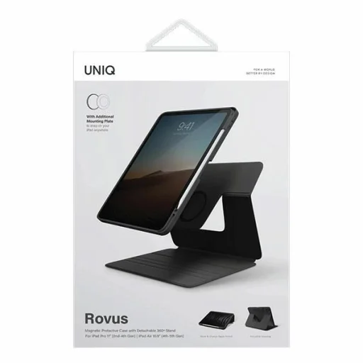 Uniq Rovus mágneses tok iPad Pro 11 (2021-2022) / Air 10.9" (2020-2022) - fekete tok - 10
