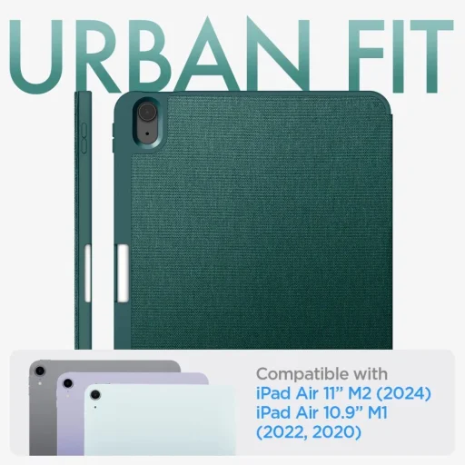 Spigen Urban Fit tok iPad Air 10.9'' 4/5 2020-2022 / 11.6'' 2024 - zöld - 12