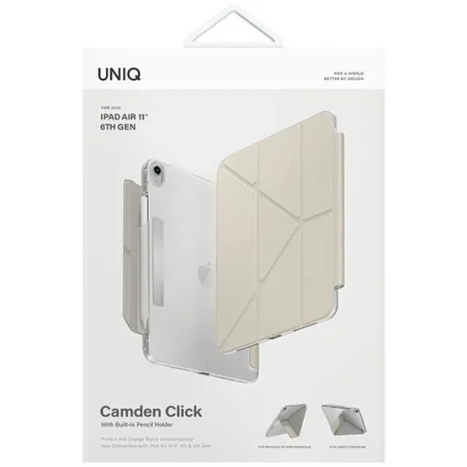 Uniq Camden Click tok iPad Air 11" 2024-2026 - bézs - 10