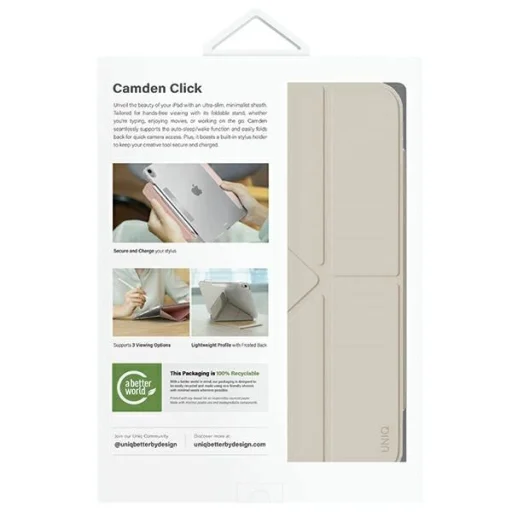 Uniq Camden Click tok iPad Air 11" 2024-2026 - bézs - 11