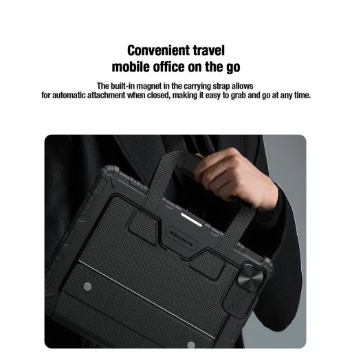 Nillkin Bumper GO billentyűzetes tok (Háttérvilágított verzió) iPad Pro 12.9 2020/2021/2022/Air 13 2024 Fekete - 6