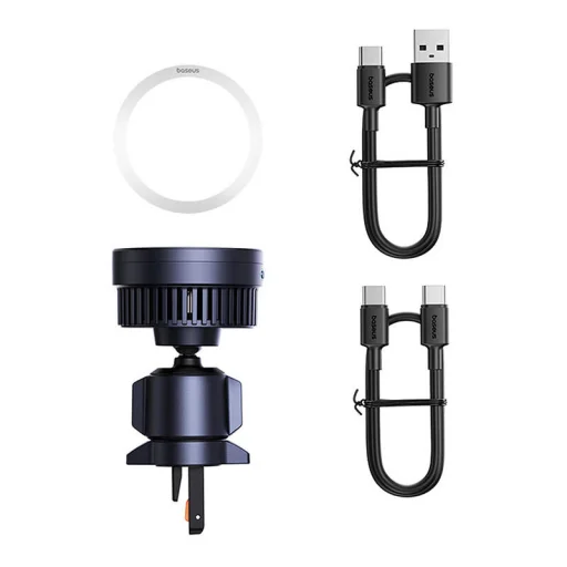 Baseus MagPro autós telefontartó vezeték nélküli töltéssel 15W Qi2.0 (fekete) - 7