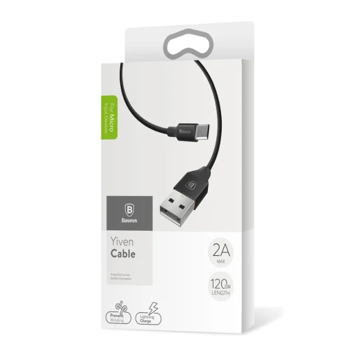 Baseus Yiven USB - Micro-USB kábel, 1,5 m, 2A (fekete) - 5