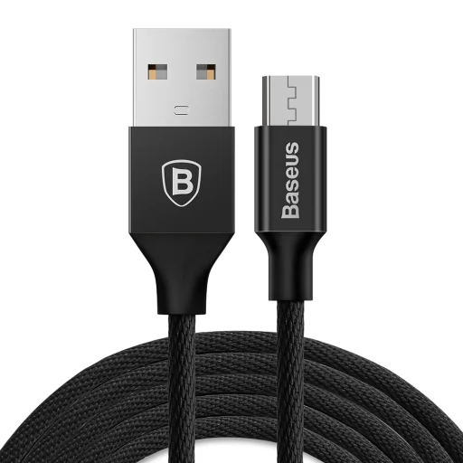 Baseus Yiven USB - Micro-USB kábel, 1,5 m, 2A (fekete) - 1
