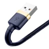 Baseus Cafule USB-Lightning kábel, 2,4A, 1 m (arany-sötétkék) thumbnail