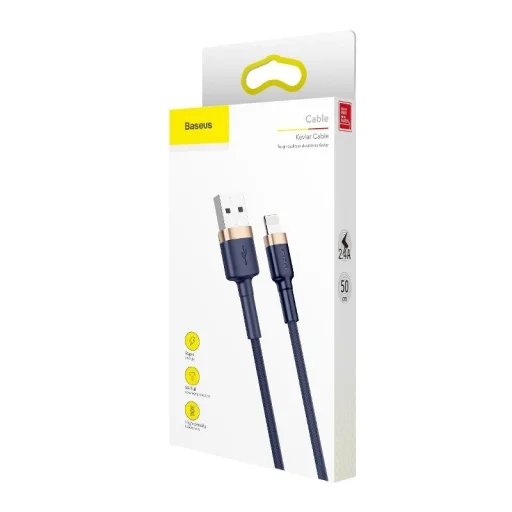 Baseus Cafule USB-Lightning kábel, 2,4A, 1 m (arany-sötétkék) - 9