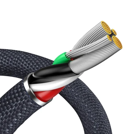 Baseus Crystal Shine gyors töltős adatkábel USB - Lightning 2.4A 2m fekete (CAJY000101) - 5