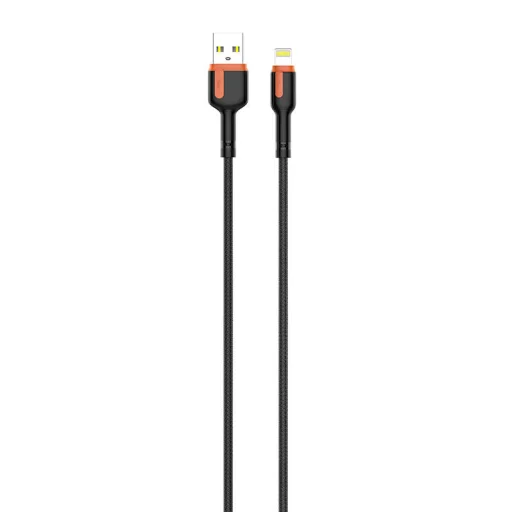 LDNIO LS532, USB - Lightning 2m kábel (Szürke-Narancs) - 3