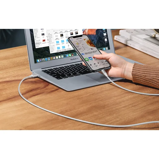 UGREEN US199 Lightning-USB kábel 2,4A, 1,5m (ezüst) - 5