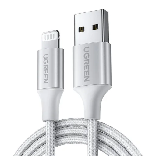UGREEN US199 Lightning-USB kábel 2,4A, 1,5m (ezüst) - 2