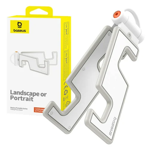 Baseus összecsukható telefontartó (fehér) - 1