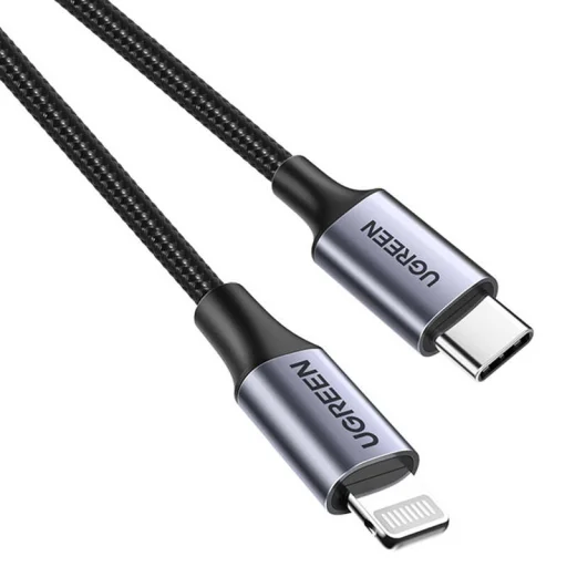 UGREEN PD 3A US304 Lightning USB-C kábel, 1.5m (fekete) - 3