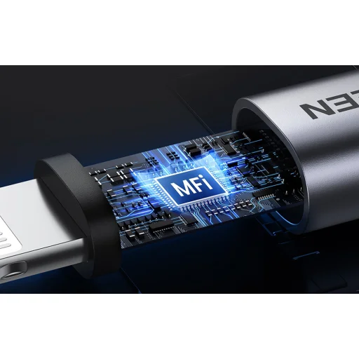 UGREEN PD 3A US304 Lightning USB-C kábel, 1.5m (fekete) - 6