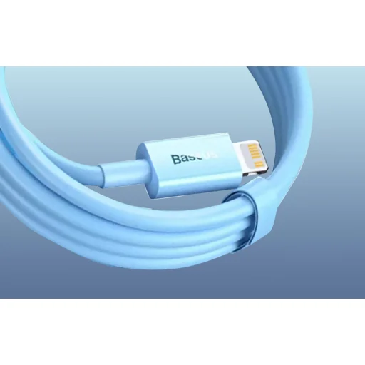 Baseus USB-C - Lightning kábel, PD, 20W, 1m (kék) - 4