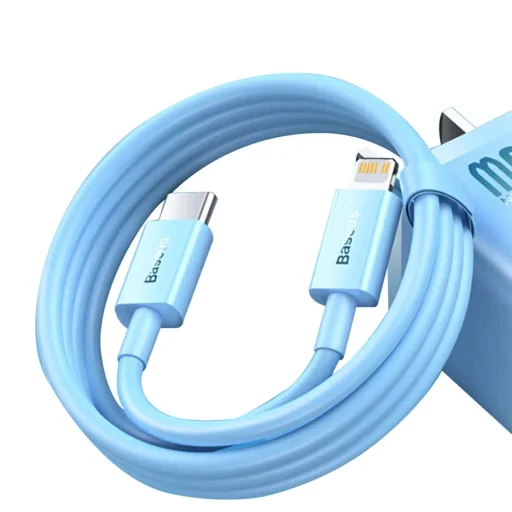 Baseus USB-C - Lightning kábel, PD, 20W, 1m (kék) - 1