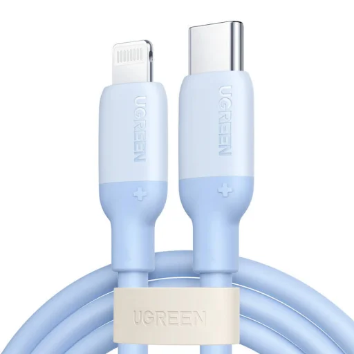 UGREEN USB-C Lightning Töltőkábel, PD 3A, 1m (kék) - 2