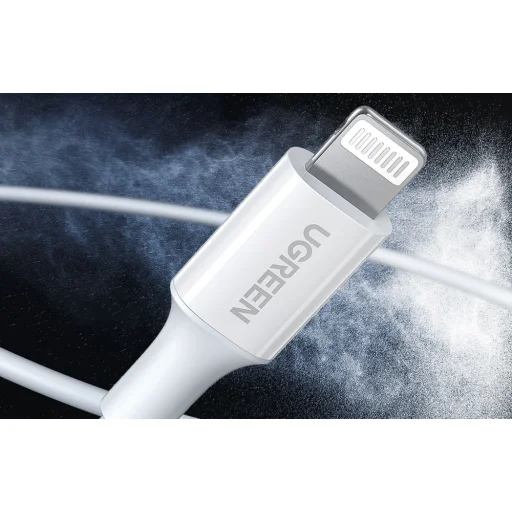 UGREEN US155 USB-Lightning kábel 2.4A, 1.5m (fehér) - 4