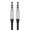 Baseus Yiven AUX 3,5 mm mini jack audio kábel, 1m (fekete-ezüst) thumbnail