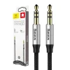 Baseus Yiven AUX 3,5 mm mini jack audio kábel, 1m (fekete-ezüst) thumbnail