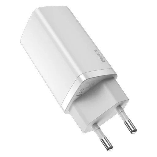 Baseus GaN2 Lite fali töltő, USB + USB-C, 65 W, EU (fehér) - 3