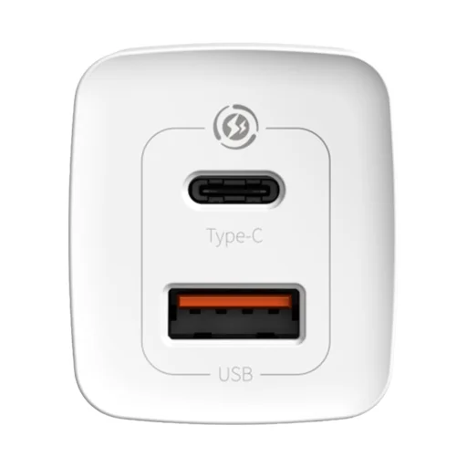 Baseus GaN2 Lite fali töltő, USB + USB-C, 65 W, EU (fehér) - 4