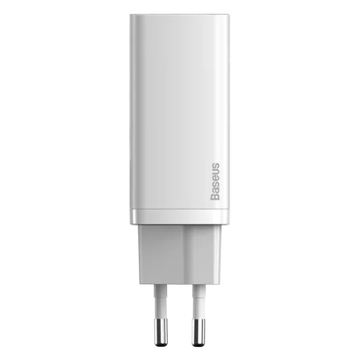 Baseus GaN2 Lite fali töltő, USB + USB-C, 65 W, EU (fehér) - 1