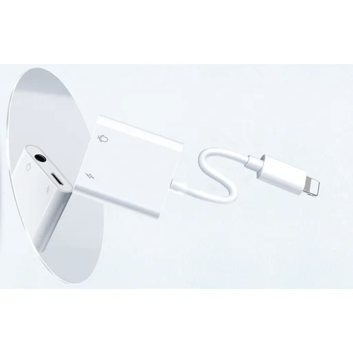 Audio Adapter Lightning / 3.5 mm Joyroom S - Y105 (fehér) - 2