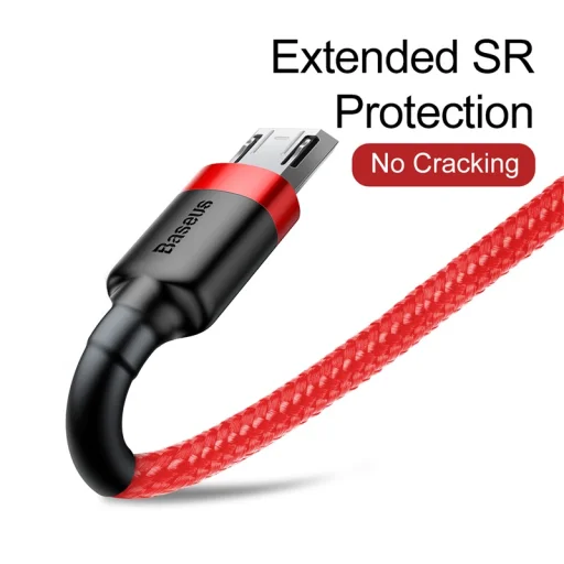 Baseus Cafule 2.4A Micro USB kábel 1m (piros) - 5