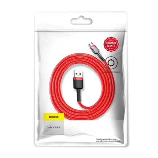 Baseus Cafule 2.4A Micro USB kábel 1m (piros) - 3