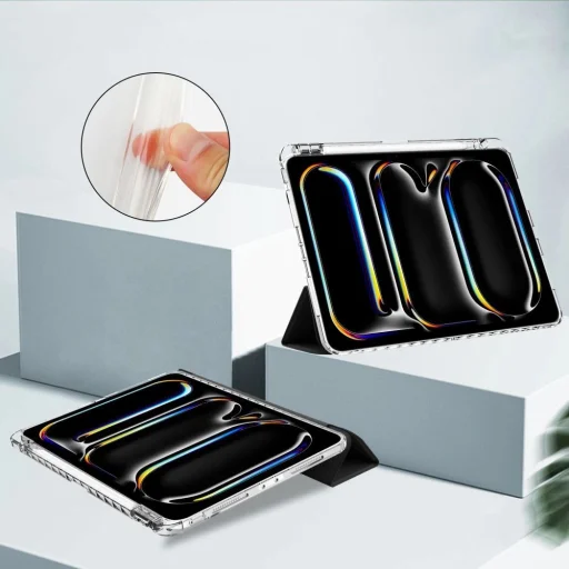 Tech-Protect SC Pen Hybrid tok iPad Pro 13" 2024 - fekete és átlátszó - 4