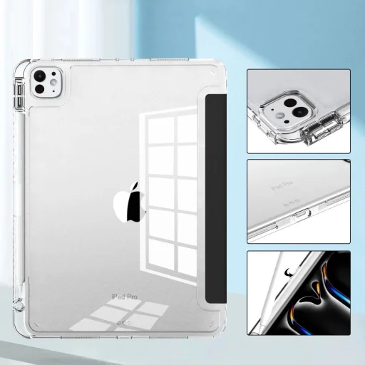 Tech-Protect SC Pen Hybrid tok iPad Pro 13" 2024 - fekete és átlátszó - 5