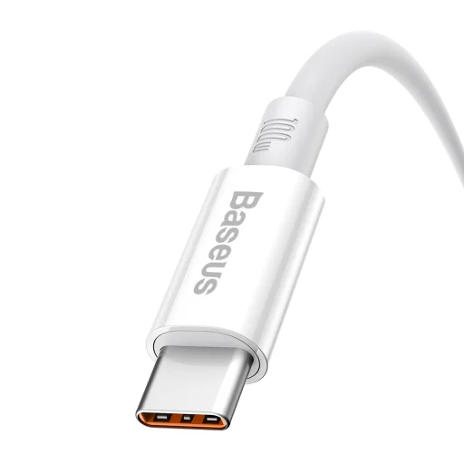 Baseus Superior USB - USB-C kábel, 100W, 0,25m (fehér) - 4