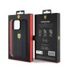 Ferrari PU bőrből készült, finoman perforált tok iPhone 15 Pro Max fekete thumbnail