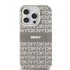 DKNY PC/TPU Repeat Pattern Tonal Stripe Magsafe tok iPhone 14 Pro Beige thumbnail