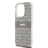 DKNY PC/TPU Repeat Pattern Tonal Stripe Magsafe tok iPhone 14 Pro Beige thumbnail
